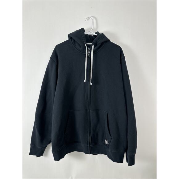 Eddie Bauer Mens Zip Up Hooded Jacket Dark Grey Size Large - Picture 1 of 5